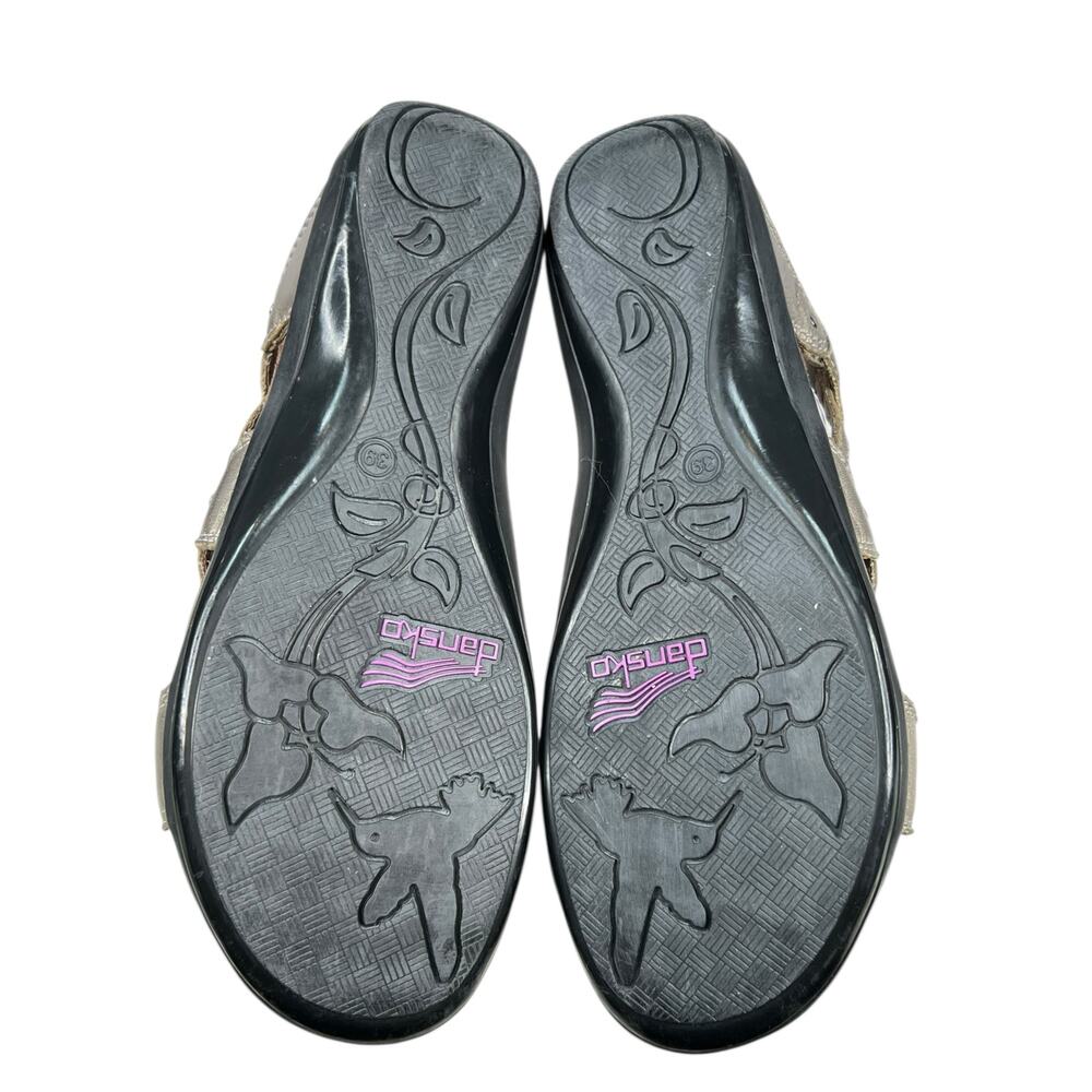 Dansko Women’s Jovie Pewter Leather Strappy Sandal Size 39 US 8.5/9 - Picture 9 of 11